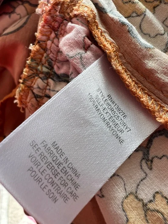 Orange Floral Smocked Mini Sundress - Picture 5 of 5